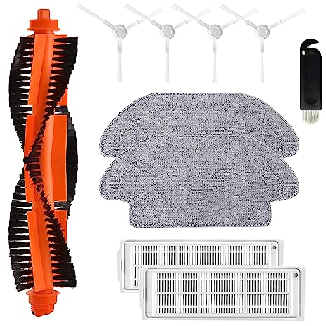 10 piezas Kit de Accesorios de Repuesto Robot Aspiradora Universal, Recambios Vacuum Compatible Con Xiaomi Robot Vacuum Mop 2S/XMSTJQR2S/STYJ02YM /B106CN/Conga 3490 (10 piezas)