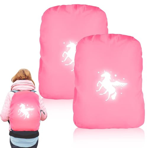 TECHEEL Kinder Regenschutz Schulranzen wasserdichte Rucksack Regenschutzhülle Regenhülle Schutzhülle Kompatibel für Step Rucksackschutz Outdoor Camping Wandern