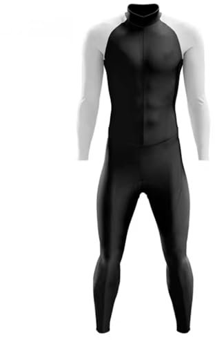 UNBIT Herren-Radsportanzug, Triathlon-Overall, Overall, Lange Ärmel/Hosen mit Taschen, Polsterung, Mountainbike-Radtrikot-Sets (Color : 02, Size : XXXX-Large)