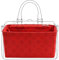 Lckaey Tragetasche Organizer Einsatz für Speedy 35 Handtaschen-Schutzeinsatz Tragetasche und Handtaschen-Einsatzschutz Y073red-XL