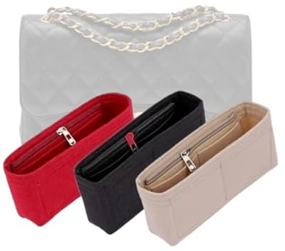 LinerLink Taschen-Organizer für Chanel Jumbo Classic Doppelklappentasche (30 L x 19,5 H x 10 T cm), handgefertigter Taschen-Organizer, individueller Tascheneinsatz, 2 mm Filztascheneinsatz,