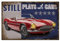GLOBLELAND Retro Sportwagen Blechschild, Vintage Metall Blechschild, Kunsttafel, Poster, Retro Wanddekoration, Blechmalerei, Blechschilder, 8x12 Zoll, Für Zuhause, Bar, Café, Club, Dekoration