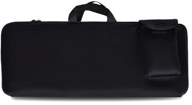 NUENSS-ROR Keyboard Sleeve Travel Case for Logitech MX Keys/MX Keys S Advanced Wireless Illuminated Keyboard,Soft Neoprene Bag, Zipper Mouse Storage and Cable Storage Pouch (Black)