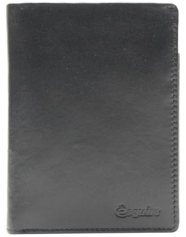 Esquire Geldbörse New Silk Wallet High with Flap Black schwarz