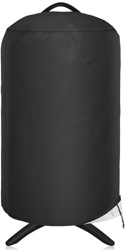 NEXCOVER Round Grill Cover -19.5” Dia for George Foreman Gfo3320 Gfo240 Crills, Dome Smoker Cover, Fade & UV Resistant Barbecue Cover,Waterproof BBQ Grill Cover, Black
