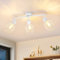 Lichtmaler Deckenspot E14 Deckenstrahler 3 Flamming - Deckenleuchte Weiß Deckenlampe Vintage Küchenlampe Schwenbar Spotlight für Flur Schlafzimmer Esszimmer(ohne Leuchtmittel)