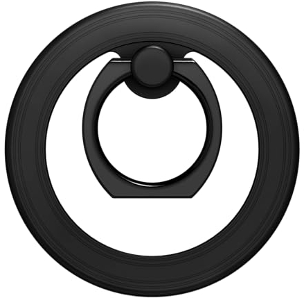 IDEAL OF SWEDEN Praktische Ringhalterung für einen bequemen Griff an Ihrem Telefon. Magnetisch und kompatibel mit Magsafe Handyhüllen. Ringständer oder Telefonring in intelligentem Design (Schwarz)