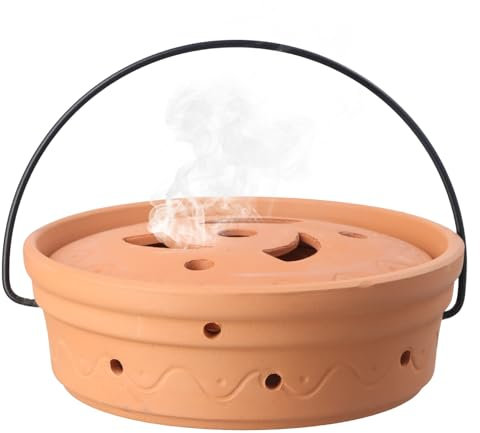 Scodella Antivipere - Ciotola Ignifuga - Efficace Deterrente per Vespe e Spirali Antizanzare - Contenitore Fumogeno Resistente per Giardino e Terrazza
