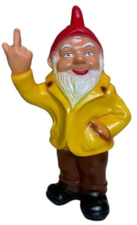 Sparfroh Gartenzwerg Zwerg Stinkefinger Mittelfinger 33cm