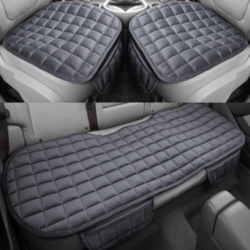 Auto Accessori Lupex Autositzbezug 3 Stück Universal Auto | Sitzschutz 2 vorne und 1 hinten | Protector Comfort Automotive Innenkissen (grau)