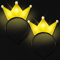 2 Stück Leuchtendes Stirnband, Prinzessinnen Glitzer Haarbänder, led haarschmuck, LED Blinkende Leuchtkrone Stirnband, Krone Kopfbedeckung, für Halloween, Karneval, Geburtstagsfeiern (2PCS)