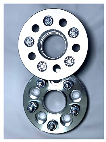 DZSQQGSDSF Aluminium Spurverbreiterung 20mm Spurverbreiterungen Adapter PCD 5x108 Auf 5x112 CB 63.4-66.6mm Radbolzen M12X1.5 2 Stück