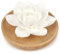 Diffuser Ätherische Öle mit Duftstein für Ätherische Öle Aroma Duftstein Lotusblüte Mini Diffusorstein Set mit Hölzerner Räucherkiste für Schlafzimmer Wohnzimmer Spa und Bad