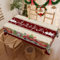 Weihnachten Tischdecke Abwaschbar Rechteckig Weihnachtsbaum Gartentischdecke Fleckschutz Wasserdicht Tischtuch Pflegeleicht Weihnachtstischdecke für Küche Esstisch Party Dekor 152x260cm