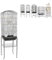 XUANYU Grande Cage Oiseau sur Pied Solid Volière Cage Oiseaux sur roulettes 2 Étages avec Support Cage d'élevage pour Oiseaux Interieur/Exterieur (Noir 46 * 35.3 * 105.6 cm)