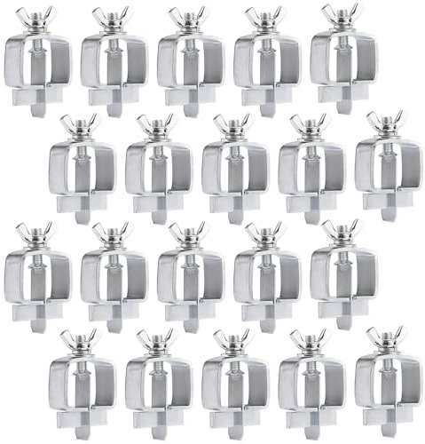 OwnMy 20PCS Butt Welding Clamps for Edge to Edge Welding, Small Welding Clamps Heavy Duty Auto Body Panel Clamps Rotatable Sheet Metal Clamps Butt Welding Tools, 1.1 x 1 x 2.1