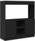 Genérico Wenjingqi 855125 Sideboard aus technischem Holz, schwarz, 92 x 33 x 100 cm, Schwarz