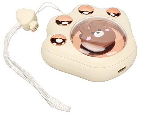 Generic Hand Warmer, Cat Hand Warmer Rechargeable Cute Car Claw Shape 3 Gears Temperament Electric USB Rechargeable Heater Light