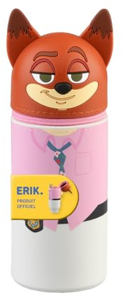 Grupo Erik Disney Zootropolis School Pencil Case - Nick Wilde Gifts, Merch | Expandable Pencil Cases, Back to School Supplies, Office Stationery Supplies | Disney Zootopia Stationery Gifts, Merchandise