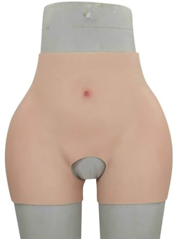 CRODRES Wheat,Butt Thickness 1.2cm,Silikon-Po-Formwäsche für Damen mit Hüftverstärker Silikon-Hüften und Po Fake-Po-Höschen