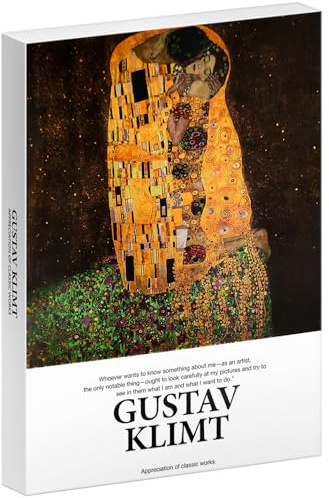 Berkin Arts 30 Kunstdruck-Postkarten mit klassischen europäischen Ölgemälden in einer Box, Grußkarten mit kreativen Festtagsgrüßen von der Post (KLIMT)