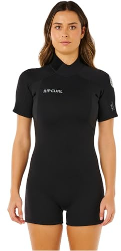 2026 Rip Curl Damen Trad Neoprenanzug, 2 mm Reißverschluss hinten, Schwarz