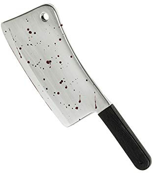 W WIDMANN MILANO Party Fashion - Blutige Waffe, circa 44 cm, Accessoire, Horror, Halloween, Mottoparty, Kostümzubehör