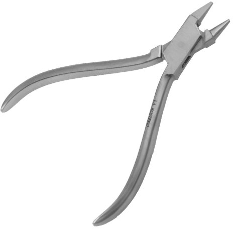 May - Drahtbiegezange - Zange - Länge: 12,5 cm - Spitze rund/flach - rostfreier Edelstahl