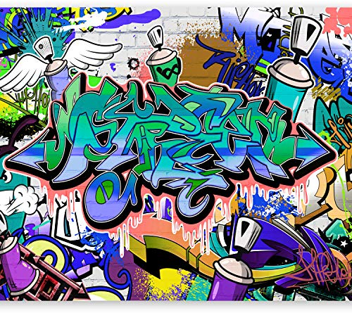 murando - Vlies Fototapete 250x175 cm - Foto Tapete Schlafzimmer Wohnzimmer Moderne Vliestapete XXL Wandtapete Motivtapeten Bildtapete 3d Effekt Wand Dekoration - Graffiti f-A-0018-a-c