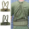 FAMI Taktischer Battle Combat Airsoft Gepolsterte Ausrüstung Molle Taillengürtel mit verstellbaren Hosenträgern, kostenlose Riemen für Patrol Army Training Outdoor Duty, military green