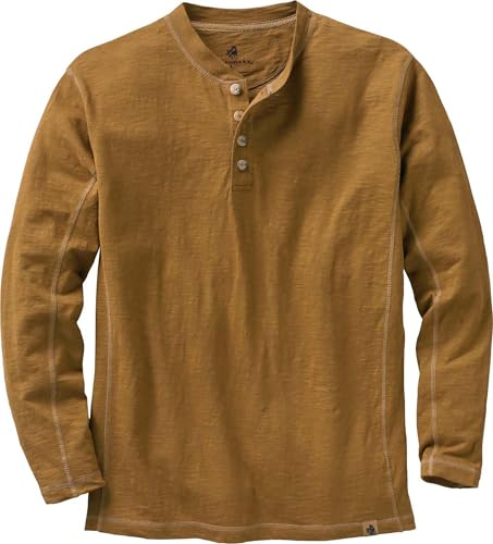 Legendary Whitetails Camisa Henley Maverick Slub Camisa Henley Hombre (Pack de 1)