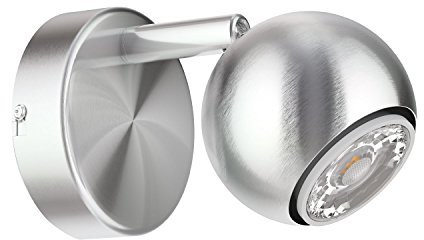 ledscom.de Wand-Leuchte TAURI, einflammig inkl. 468lm LED GU10 Lampe, warm-weiß