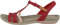 Clarks Tealite Grace, Sandales Femme, Rouge (Red Nubuck), 42 EU