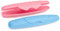 com-four® 2x Zahnbürsten-Etui - klappbare Transport- und Aufbewahrungsbox für Zahnbürsten in blau und pink (02 Stück - blau + pink)