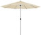 Doppler Active KURBEL – Runder Kurbel Marktschirm mit großem Schirmdach – Regenabweisend – ca. 380 cm – Natur