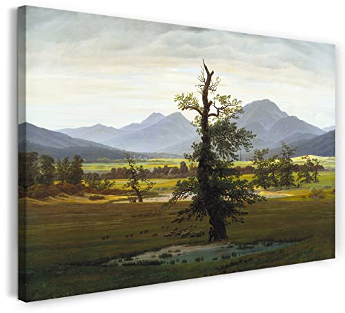 Leinwand (80x60cm): Caspar David Friedrich - Der einsame Baum