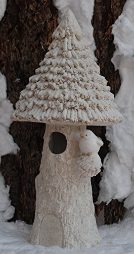 Mayer Chess Winter Dekofigur Pilz mit Vogel - Weihnachten, Tiere, Christmas