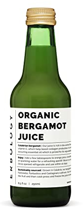 Erbology Organic Bergamot Juice 250ml - Supports Immunity and Collagen Production - Rich in Vitamin C and Bioactive Flavonoids - Straight from Farm in Italy - Undiluted - No Added Sugar - Non-GMO