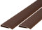Ventanara® Abdeckprofil PVC Sichtschutz Zaun 2x1m Zaunabdeckung 2er Set (Braun)