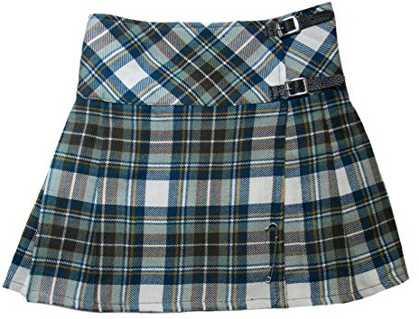 Tartanista - Jupe façon Kilt Longueur Genoux - Femme - épingle - 50,8 cm (20) - Muted Stewart Bleu - 46