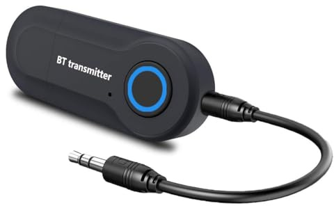 XISEDO Bluetooth Transmitter,3.5mm Portable Stereo Audio Wireless Bluetooth Transmitter for TV, iPod, MP3/MP4,USB Power Supply,Plug and Play