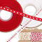 BHGT 56.4M 4 Rolle Weihnachten Geschenkband auf Deutsch Weihnachtsbänder Schleifenband Dekoband Stoffband Frohe Weihnachten Bänder für DIY Basteln Handwerk Baumwollschnur Rot Weiß