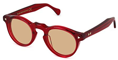 X-LAB Lunettes de soleil mod. Hokkaido, lunettes unisexes, 47mm (Bordeaux, marron)