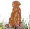 Terma Stahldesign Golden Retriever Edelrost Hund Gartenstecker Handmade Germany gartendeko aus Rost-Metall deko rostoptik, Rostfiguren Tiere rostfiguren Garten Rostdeko