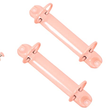 Craftelier - Set mit 2 Ringmechanik für Hüllen 15 x 20 cm + 8 Bänder oder Bindungen für Terminplaner, Mini-Albums, Notizbücher, Scrapbooking-Planner | Größe 12,2 cm · Ringe Ø 3,17 cm, Rosa baby