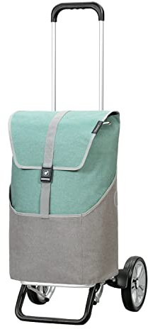 ANDERSEN Einkaufstrolley - Alu Star Shopper Vigo Mint 46 L einkaufen,hochwertig, Aluminium, höhenverstellbar, Räder abnehmbar
