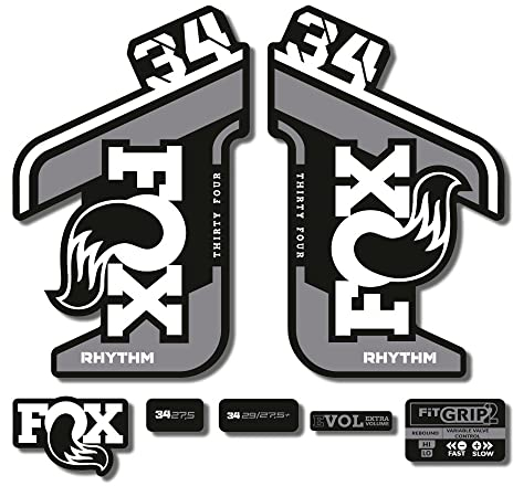 Adesivi compatibili con forcella bici Fox 34 Rhythm 2021