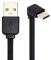 cablecc USB 2.0 tipo A macho a USB-C tipo C hacia arriba hacia abajo en ángulo de 90 grados FPC cable plano delgado FPC para FPV y disco y teléfono, 13 cm