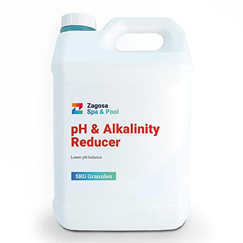 Zagosa 5kg pH Minus & Alkalinity Reducer for Hot Tub Spa & Swimming Pools, pH Minus Decreases your water pH Levels.