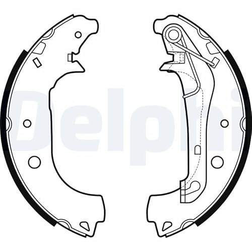 DELPHI Bremsbacken Satz für Trommelbremse Hinten Kompatibel mit FORD ECOSPORT 229mm LS2157